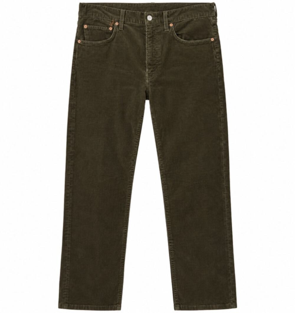 Buck Mason NWT Ford Standard Stretch Corduroy Pants Olive Brown 31x34